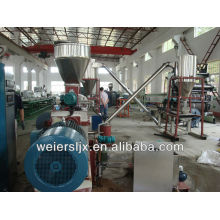 effective twin screw extruder wood plastic recycling machine
